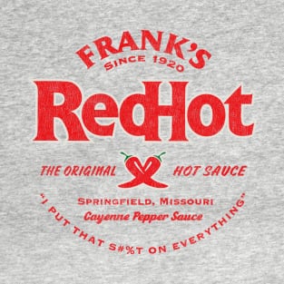 Frank's Red Hot Sauce Worn Lts T-Shirt